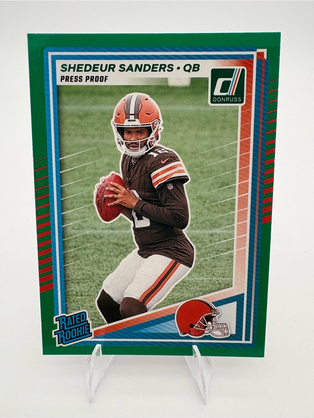 Shedeur Sanders Browns 3-Card Lot 🔥 Pink Prizm / Green Rated Rookie / Insert 🔥 - Picture 4 of 7